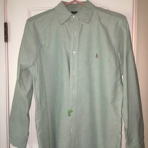 Ralph Lauren green button down